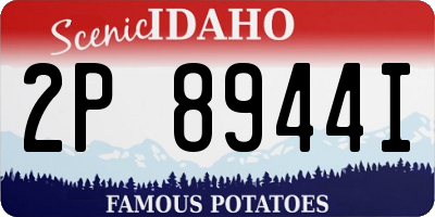 ID license plate 2P8944I