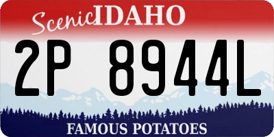 ID license plate 2P8944L