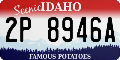 ID license plate 2P8946A