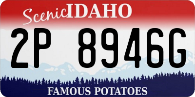 ID license plate 2P8946G
