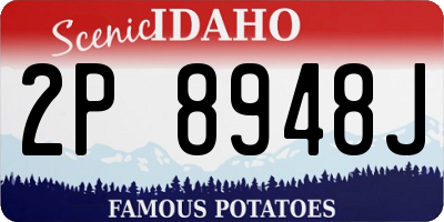 ID license plate 2P8948J