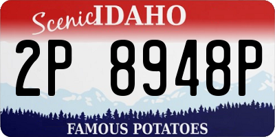 ID license plate 2P8948P