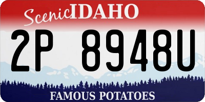 ID license plate 2P8948U