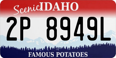 ID license plate 2P8949L