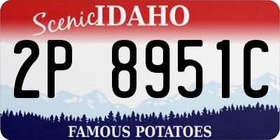 ID license plate 2P8951C
