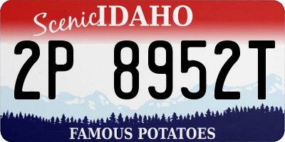 ID license plate 2P8952T