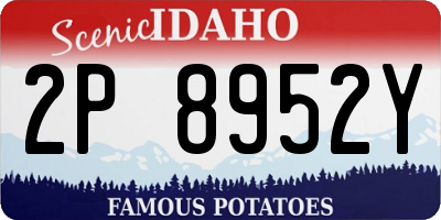 ID license plate 2P8952Y