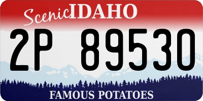 ID license plate 2P8953O
