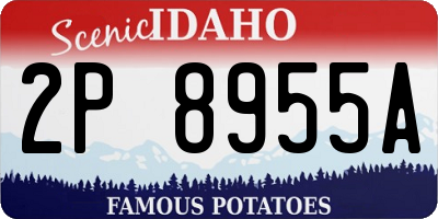 ID license plate 2P8955A