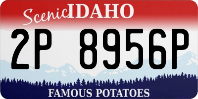 ID license plate 2P8956P