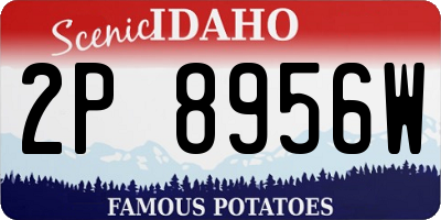 ID license plate 2P8956W