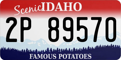ID license plate 2P8957O