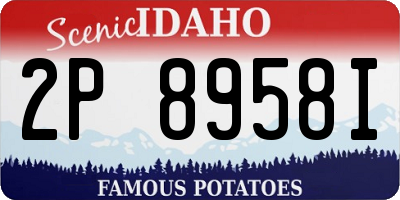ID license plate 2P8958I