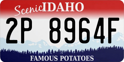 ID license plate 2P8964F