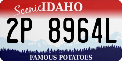 ID license plate 2P8964L