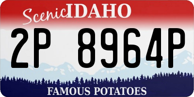 ID license plate 2P8964P