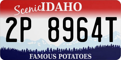 ID license plate 2P8964T