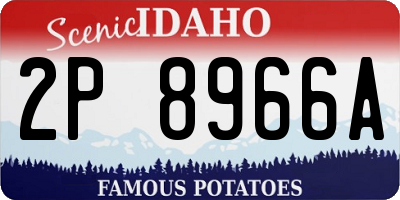 ID license plate 2P8966A