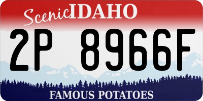 ID license plate 2P8966F