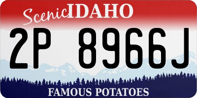 ID license plate 2P8966J