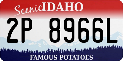 ID license plate 2P8966L