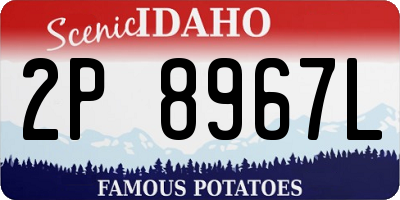 ID license plate 2P8967L