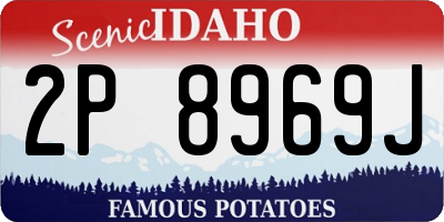 ID license plate 2P8969J