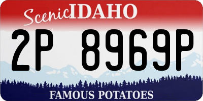 ID license plate 2P8969P