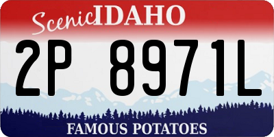 ID license plate 2P8971L