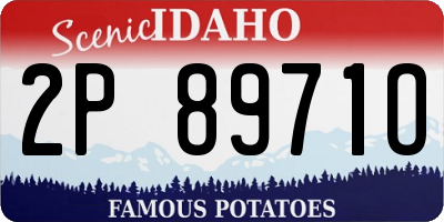 ID license plate 2P8971O