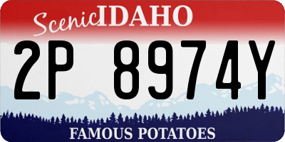 ID license plate 2P8974Y