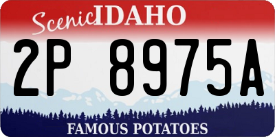 ID license plate 2P8975A
