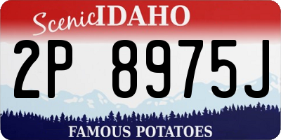 ID license plate 2P8975J