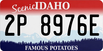 ID license plate 2P8976E