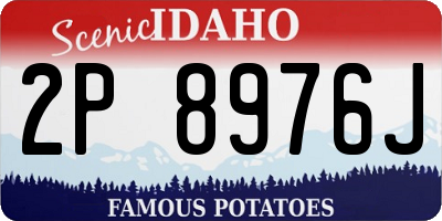 ID license plate 2P8976J