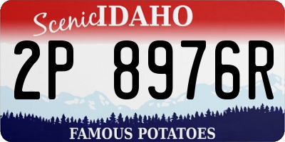 ID license plate 2P8976R