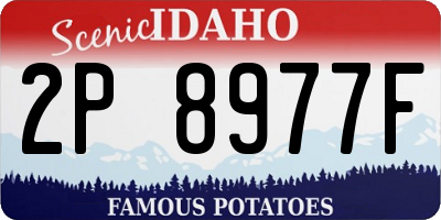 ID license plate 2P8977F