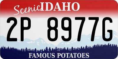ID license plate 2P8977G