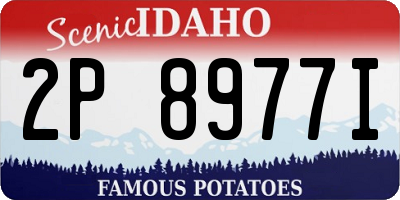 ID license plate 2P8977I