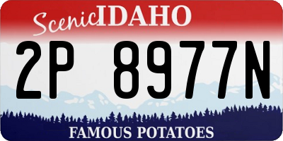 ID license plate 2P8977N
