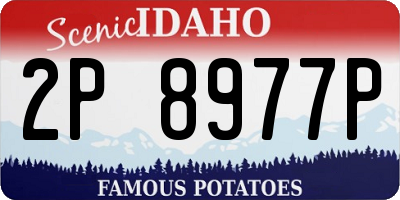 ID license plate 2P8977P