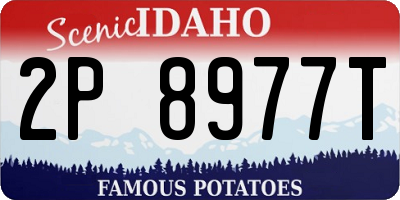 ID license plate 2P8977T