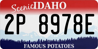 ID license plate 2P8978E