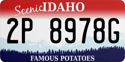 ID license plate 2P8978G