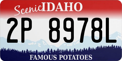 ID license plate 2P8978L