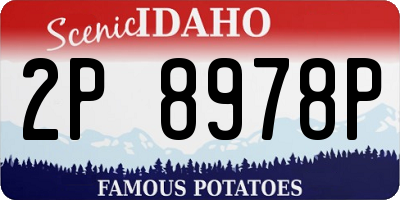 ID license plate 2P8978P