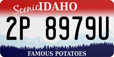 ID license plate 2P8979U