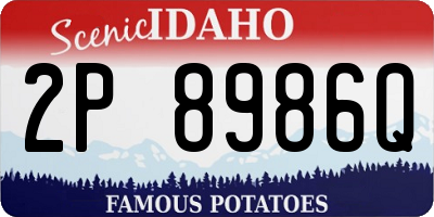 ID license plate 2P8986Q