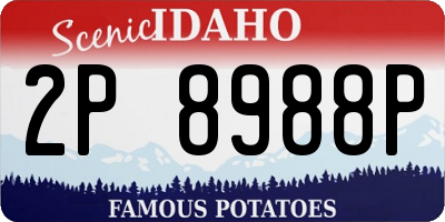 ID license plate 2P8988P