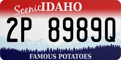 ID license plate 2P8989Q
